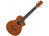 Ibanez UEWT5-OPN - ukelele tenor, con colas, Parte superior: sapeli, Fondo y aros: sapeli, Mástil: Okume, Diapasón y puente: Purpleheart, 