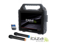 Ibiza  Coluna Amplificada c/ Ecrã USB/BT/SD/AUX - Altavoz con pantalla de 14,1