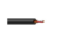 ProCab  MC305/1 Microphone cable - flex 2 x 0.23 mm²- 24 AWG - 100m - Revestimiento de PVC flexible, Conductores trenzados de 24 AWG, escudo espiral, 